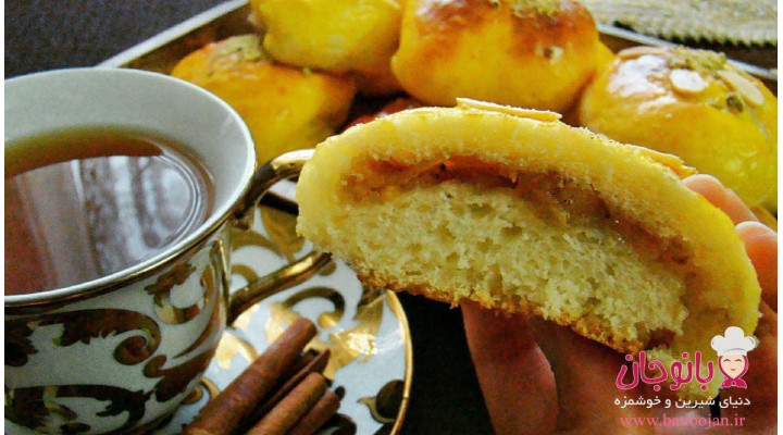 آموزش نان نارگیلی کرمدار و کلوچه سیب