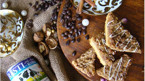 آموزش شیرینی اسلایس شیرعسلی و قهوه